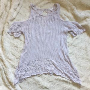 LC Lauren Conrad light purple knit top
